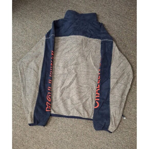 Vintage Nautica Challenge 1/4 Zip Fleece Pullover Mens L Spellout Made in USA - Picture 2 of 4